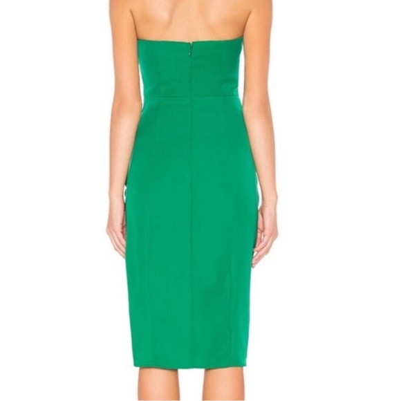 Revolve Superdown Green Strapless Midi Dress (XS) - Picture 2 of 9